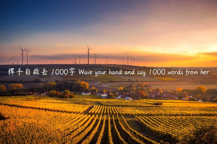 挥手自兹去 1000字 Wave your hand and say 1000 words from her