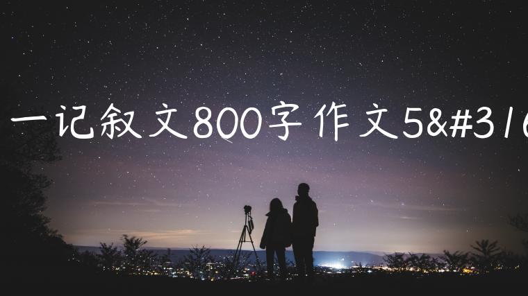 高一记叙文800字作文5篇