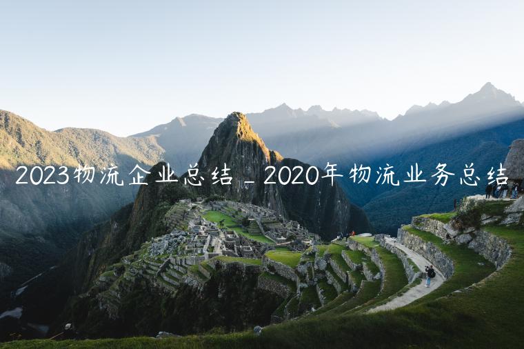 2023物流企业总结_2020年物流业务总结