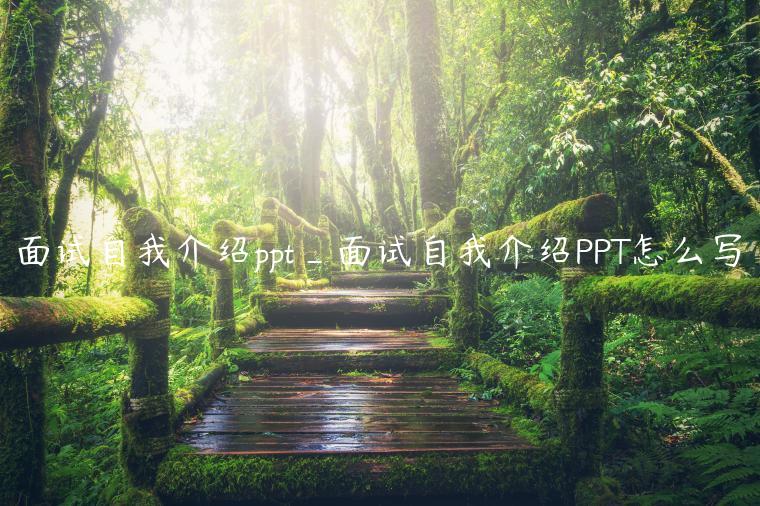 面试自我介绍ppt_面试自我介绍PPT怎么写