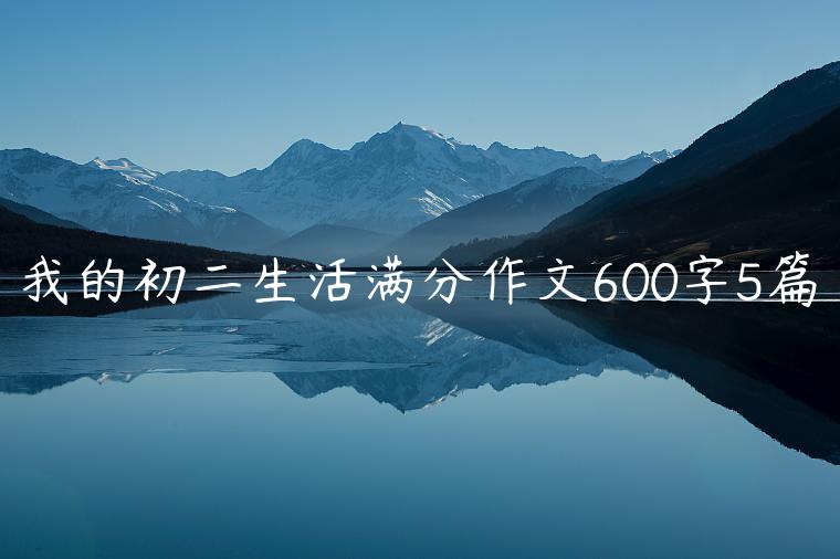 我的初二生活满分作文600字5篇