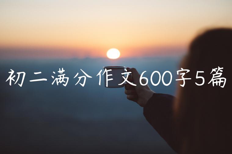 初二满分作文600字5篇